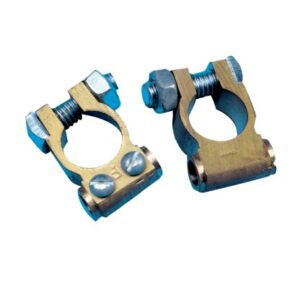 Brass Battery Clamp Set