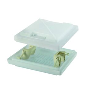 M.P.K. 280 x 280 Dome only c/w Handles - White