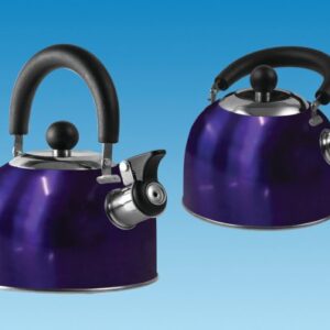 BLUE 1.6 Litre Gas Hob Kettle with Folding Handle