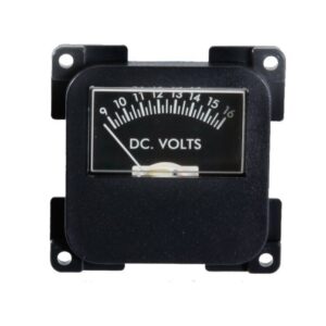BLACK C-Line 12 Volt Meter