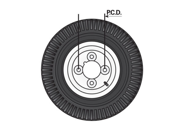 MP215 4.80/400×8 Trailer wheel & Tyre - Image 2