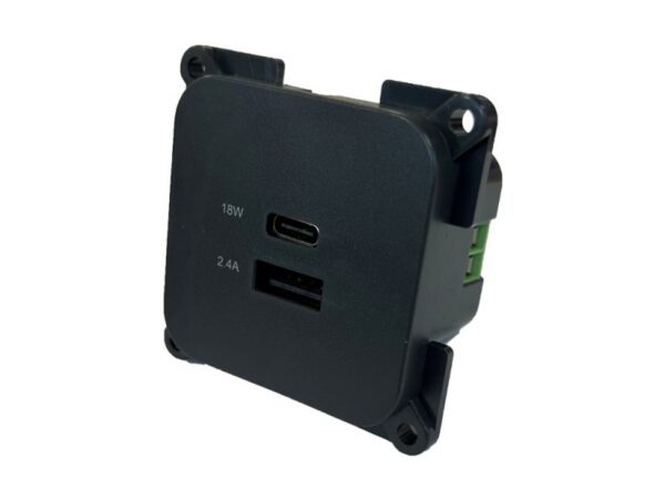 C-Line USB-A and USB-C C-Line Socket - black - Image 4