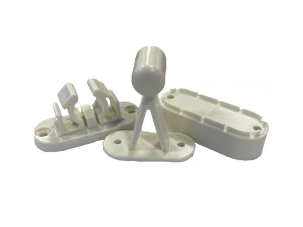 White Plastic Door Retainer 75-93mm