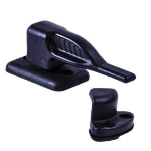 Black door fastener