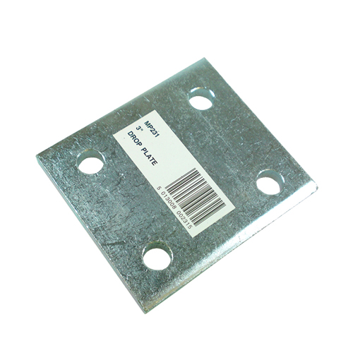 3″ 77mm 4 Hole Drop Plate