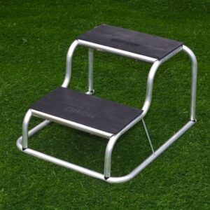 Aluminium Rubber Top Double Step