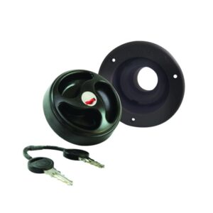 Tank Filler 40mm complete with Cap - Black
