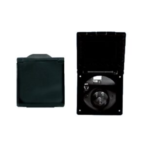 Flush Fitting Mains Inlet - Black