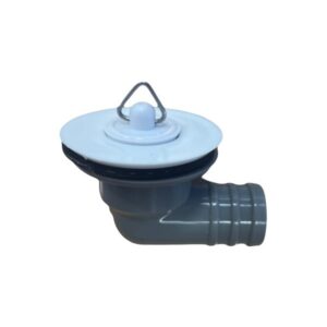 3/4" Angled Sinkwaste White Top