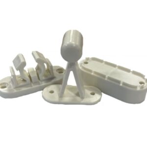 White Plastic Extended Viva Door Retainer 75-93mm