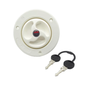 Tank Filler 40mm complete with Cap - White