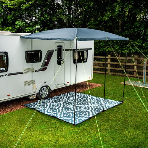 Aztec Awning Carpet Mat - Tents, Picnics & the Beach