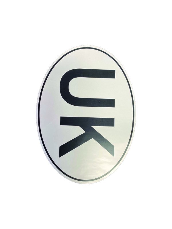 Medium Oval UK Sticker - 138 x 100mm
