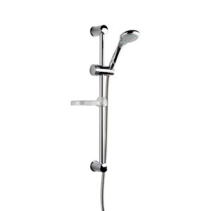 Shower Head and Riser Bar Chrome