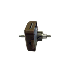Large Double Brown Door Lock - With Spindle Holes