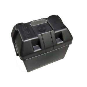 Plastic Battery Box - Black (265x180x200mm)