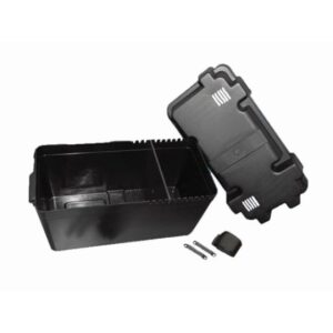 Plastic Battery Box - Black (405x200x190mm)