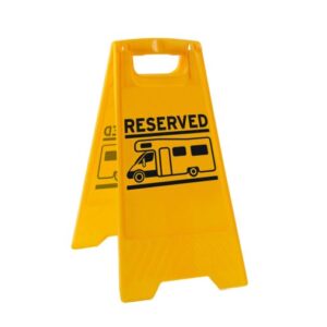 Reserved Sign Caution Board