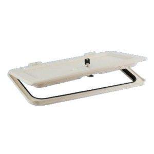 White NBB Battery Box Door - c/w Infill