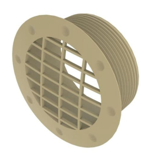 Whale Beige Fixed Fitting Vent