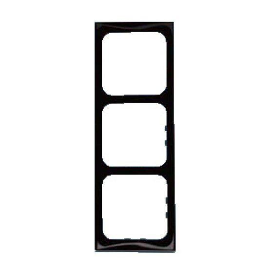 BLACK High Gloss C Line CG Range 3 Way Face Plate