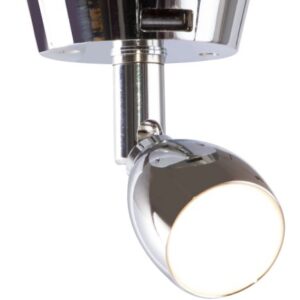 SABIK Chrome Switched Directional Spot c w USB