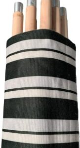 7 Pole Splittable Wind Shield Charcoal