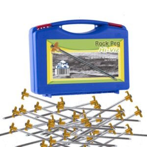 Box of 20 x Rock Peg with Hi Viz Plastic Hook