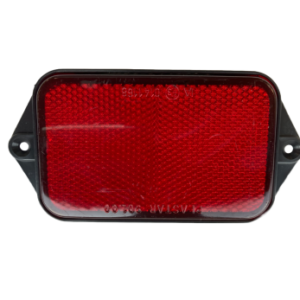 Reflective Rectangle 95mm x 60mm Red