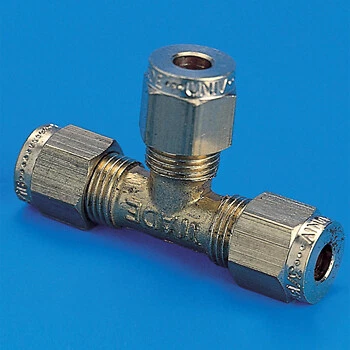 T-Piece 3/8 X 3/8 X 1/4 Copper