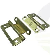 W4 Cranked Hinge Brass Finish Hinge 2 (50mm.)