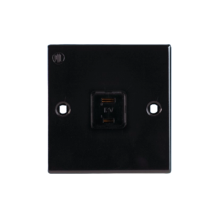 Black 12 Volt Socket