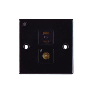 Black TV and 12 Volt Socket