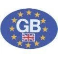 W4 Oval Euro GB Sticker
