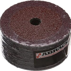 Abracs Fibre Sanding Discs 100mm x 16 - 24 Grit Aluminium Oxide