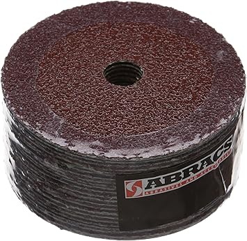 Abracs Fibre Sanding Discs 100mm x 16 - 24 Grit Aluminium Oxide