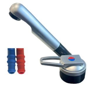 Reich Keramic Deluxe Mixer Tap (Matt Chrome Serrated Fittings)