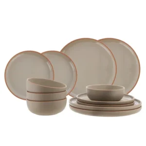 Travellife Avila Rpet Dinner Set 12Pc Taupe 1.webp